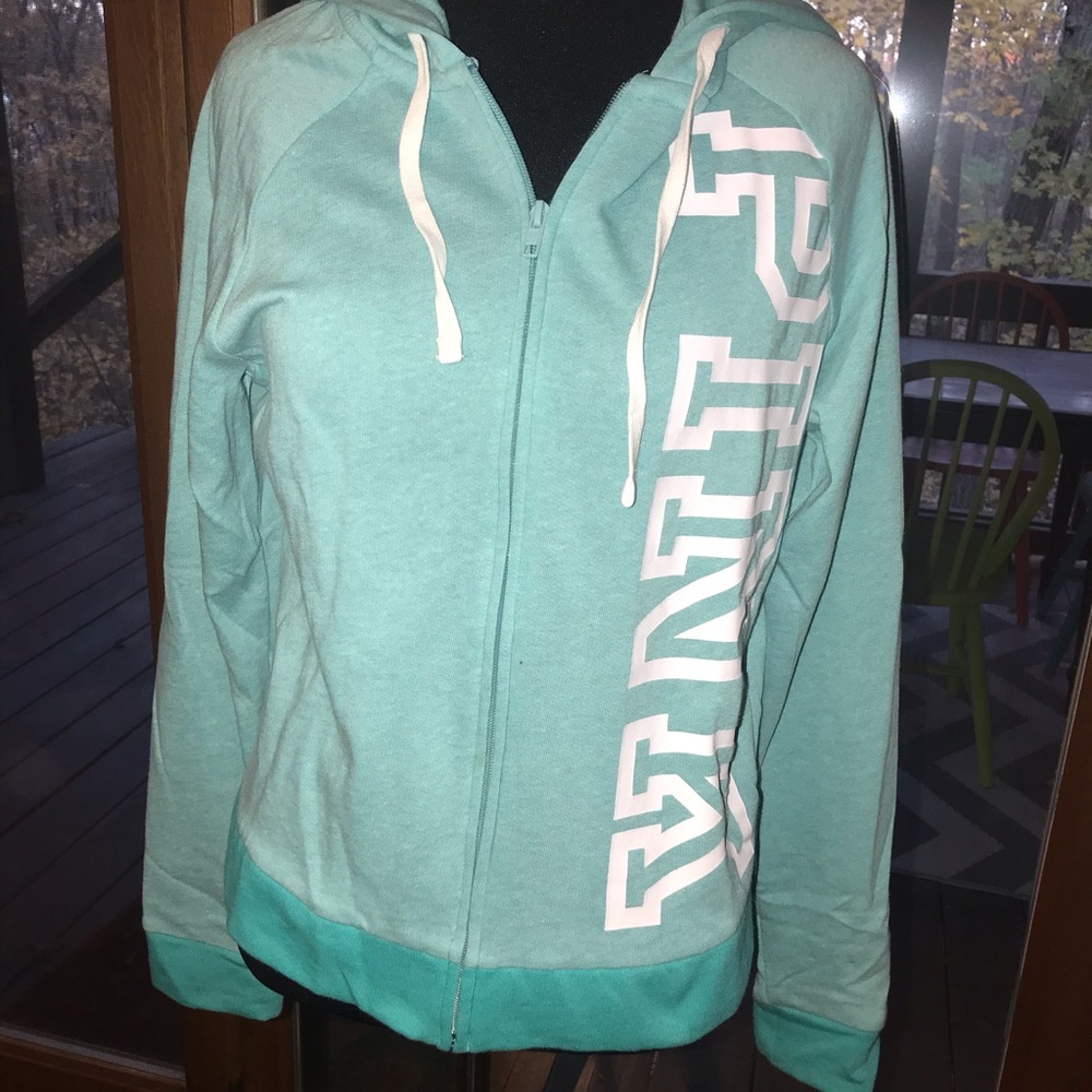 Pink Turquoise Hoodie size small.